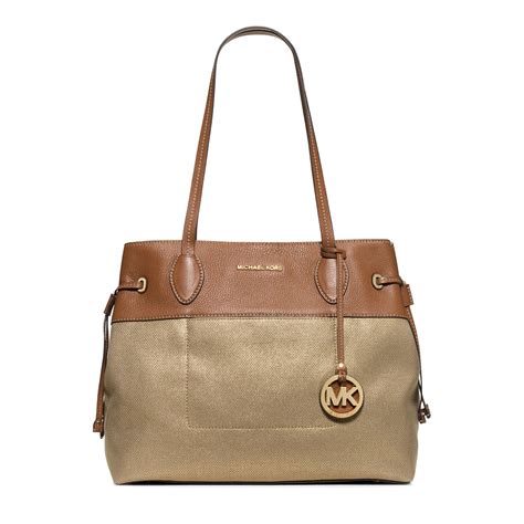 michael kors marina canvas medium messenger bag|Michael kors canvas marina grab bag + FREE SHIPPING.